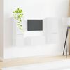 vidaXL Ensemble meuble TV 5 pcs Blanc brillant Bois d'ing&eacute;nierie