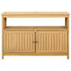 vidaXL Table console de jardin 110x35x75 cm bois massif d'acacia