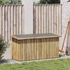 vidaXL Boîte de Rangement de Jardin Marron 119 x 44 x 58.5 cm