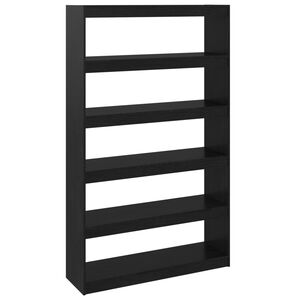 vidaXL Biblioth&egrave;que/S&eacute;parateur de pi&egrave;ce Noir 100x30x167,5cm Pin massif