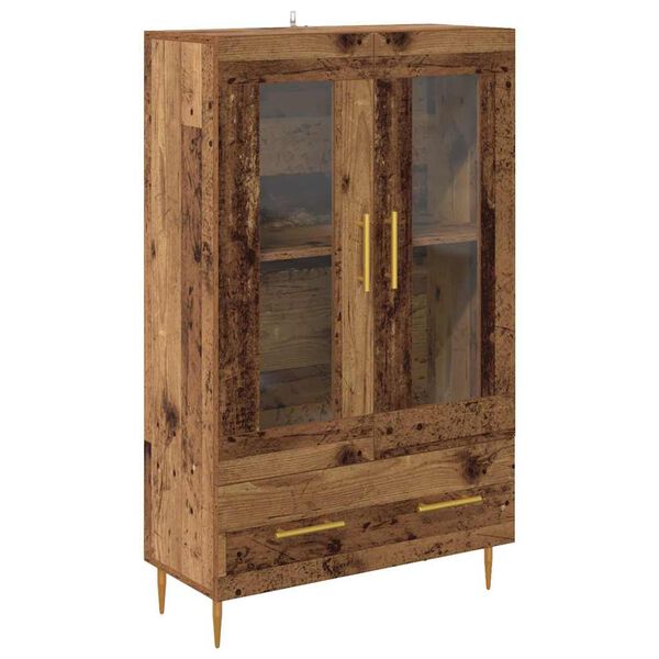vidaXL Haut Armoire avec tiroir Bois Ancien 69,5 x 31 x 115 cm