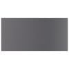 vidaXL Panneaux biblioth&egrave;que 8pcs Gris brillant 40x20x1,5cm Agglom&eacute;r&eacute;
