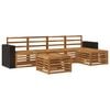 vidaXL Ensemble de canap&eacute;s d'ext&eacute;rieur 6 pc Naturel