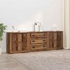 vidaXL Buffets avec tiroir 3 pcs Bois ancien 210 x 35,5 x 67,5 cm