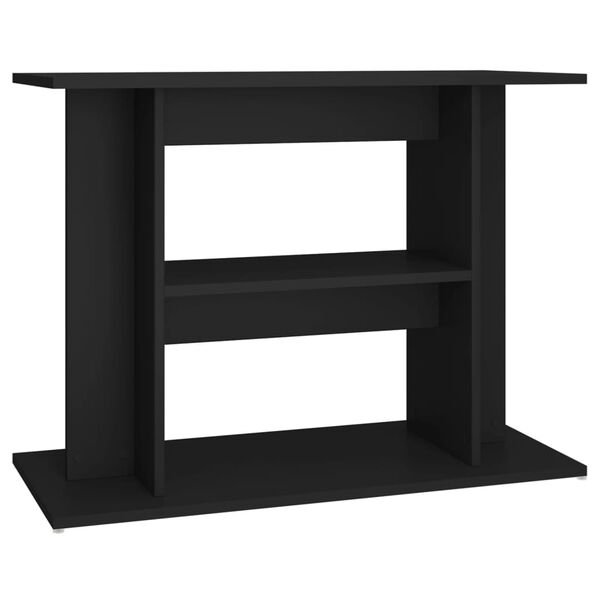 vidaXL Support pour aquarium noir 80x35x60 cm bois d'ing&eacute;nierie