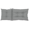 vidaXL Coussins de chaise de jardin &agrave; dossier haut lot de 6 gris tissu