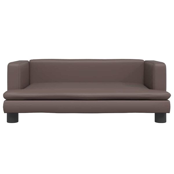 vidaXL Lit pour chien marron 80x45x30 cm similicuir