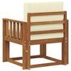 vidaXL Canap&eacute; d&rsquo;ext&eacute;rieur Bois d'acacia massif et polyester Naturel