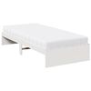 vidaXL Lit de jour avec matelas blanc 100x200 cm bois de pin massif