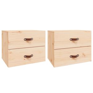 vidaXL Tables de chevet murales 2 pcs 50x36x40 cm