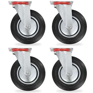 vidaXL Roulettes pivotantes 4 pcs 200 mm