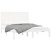 vidaXL Cadre de lit sans matelas blanc 120x200 cm bois massif