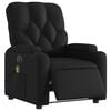 vidaXL Fauteuil de massage inclinable &eacute;lectrique noir similicuir