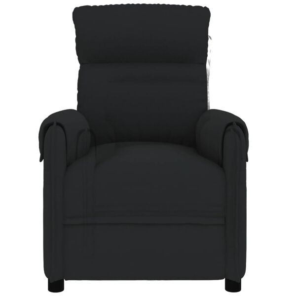vidaXL Fauteuil électrique de massage Noir Tissu