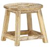 vidaXL Tabouret peint &agrave; la main 38x38x35 cm Bois de manguier solide