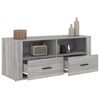 vidaXL Meuble TV Sonoma gris 100x35x40 cm Bois d'ing&eacute;nierie