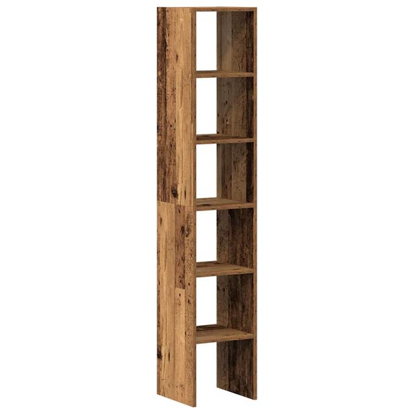 vidaXL Biblioth&egrave;ques 2 pcs empilable vieux bois bois d'ing&eacute;nierie