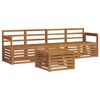 vidaXL Ensembles de canap&eacute;s 5 pcs Naturel Bois d'Acacia Massif