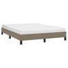 vidaXL Cadre de lit sans matelas taupe 140x200 cm tissu