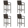 vidaXL Ensemble de bar de jardin 5 pcs Marron