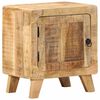 vidaXL Table de chevet 40x32x46 cm bois de manguier massif brut