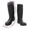 vidaXL Bottes de pluie noir taille 46 PVC