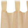 vidaXL Rideaux en voile avec boucles 2 pcs sable 140x225 cm