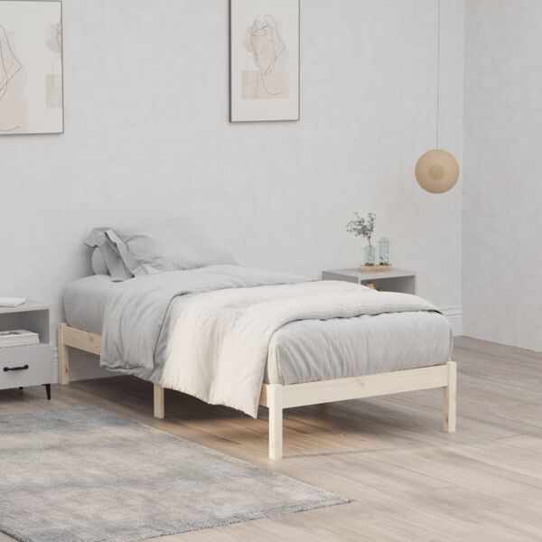 vidaXL Cadre de lit sans matelas 100x190 cm bois de pin massif