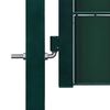 vidaXL Portail de cl&ocirc;ture en PVC et acier 100 x 204 cm vert