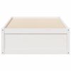 vidaXL Cadre de lit sans matelas blanc 90x190 cm bois de pin massif