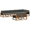vidaXL Ensemble de canap&eacute;s d'ext&eacute;rieur 8 pcs Naturel et Anthracite