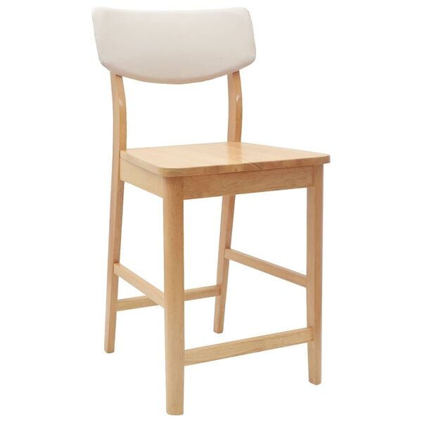 vidaXL Chaises de salle &agrave; manger 2 pcs Naturel 48 x 49 x 95 cm