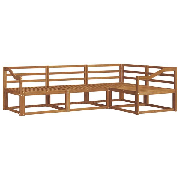 vidaXL Ensemble de canap&eacute;s d'ext&eacute;rieur 4 pcs Naturel