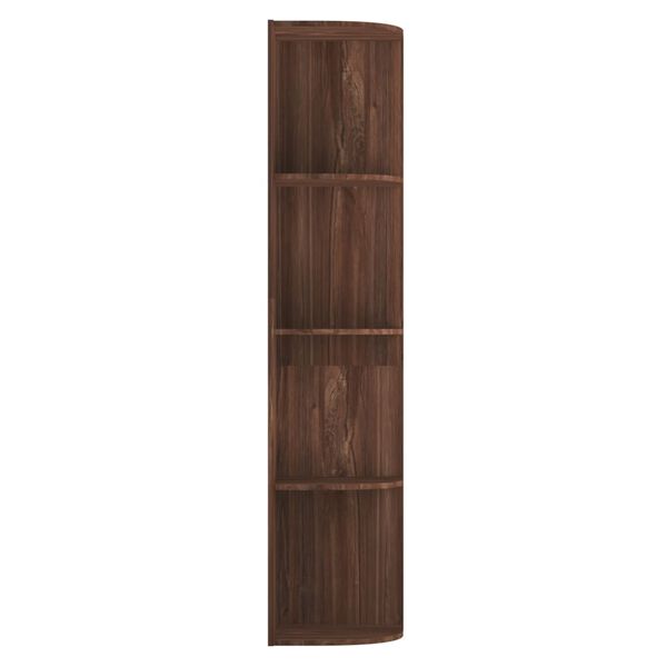 vidaXL &Eacute;tag&egrave;re d'angle sur pied Ch&ecirc;ne marron 40x41,5x180 cm Agglom&eacute;r&eacute;