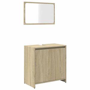 vidaXL Ensemble de meubles de salle de bain 2 pcs ch&ecirc;ne sonoma