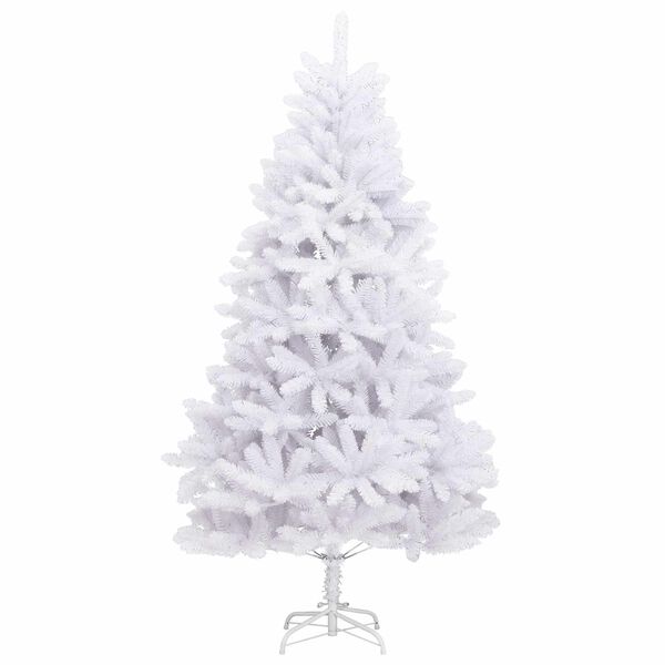 vidaXL Sapin de No&euml;l artificiel avec 300 LED Blanc 180 cm PVC et m&eacute;tal