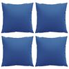 vidaXL Coussins de canap&eacute; 4 pcs bleu royal 40x40 cm tissu