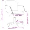 vidaXL Chaise pivotante de bureau Jaune clair Tissu