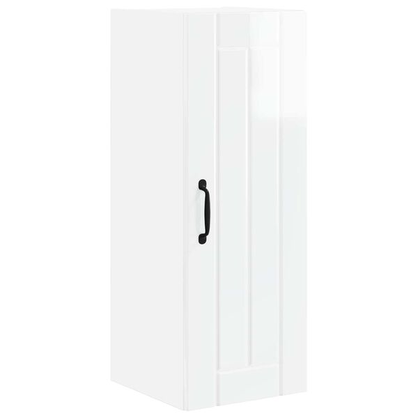 vidaXL Armoire de cuisine Blanc brillant 30 x 31 x 80 cm