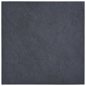 vidaXL Dalles de plancher autoadh&eacute;sives 5,11 m&sup2; PVC noir marbre