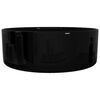 vidaXL Lavabo rond C&eacute;ramique Noir 40 x 15 cm
