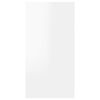 vidaXL Meuble TV Blanc brillant 30,5x30x60 cm Bois d&rsquo;ing&eacute;nierie