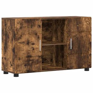 vidaXL Buffet avec &eacute;tag&egrave;re FLORIN Ch&ecirc;ne fum&eacute; 88,5 x 30,5 x 55,5 cm