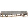 vidaXL Ensemble de canap&eacute;s d'ext&eacute;rieur 6 pc Gris Naturel et Clair
