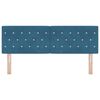 vidaXL T&ecirc;te de lit Bleu fonc&eacute; 144 cm Velours