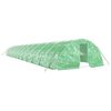 vidaXL Serre avec cadre en acier vert 120 m&sup2; 24x5x2,3 m