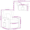 vidaXL Fauteuil inclinable Marron Tissu
