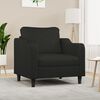 vidaXL Fauteuil Noir 60 cm Tissu