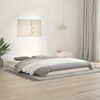 vidaXL Cadre de lit sans matelas blanc 150x200 cm bois de pin massif