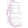 vidaXL Étagère de cuisine Chêne noir 60 x 40 x 168 cm